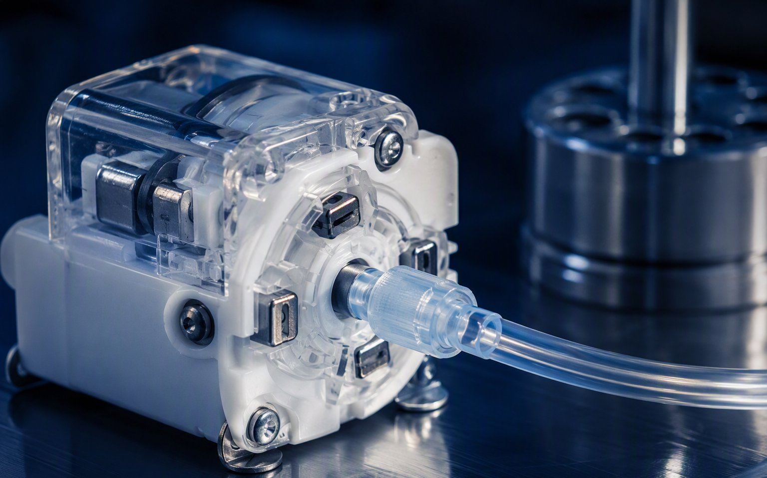 Miniature medical pump with precision magnets