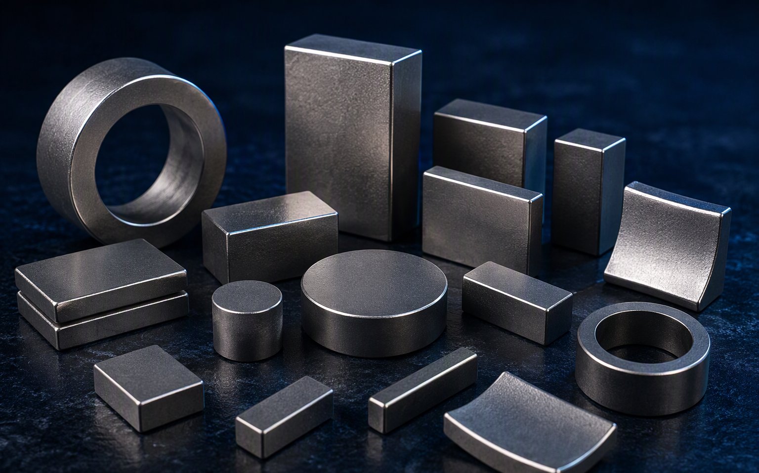 Samarium cobalt SmCo magnets — blocks, discs, rings and arc segments for high-temperature service
