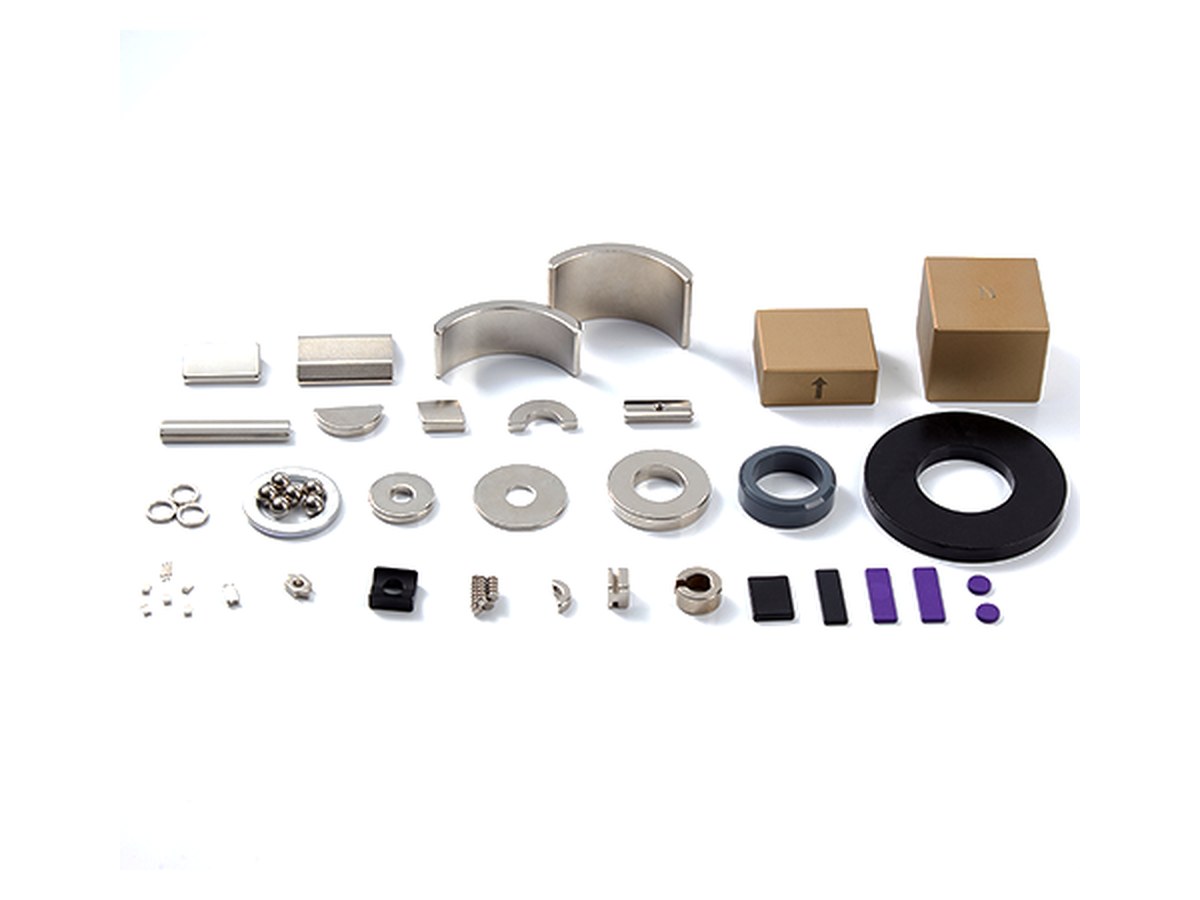 Range of custom NdFeB magnet shapes and sizes with export packaging